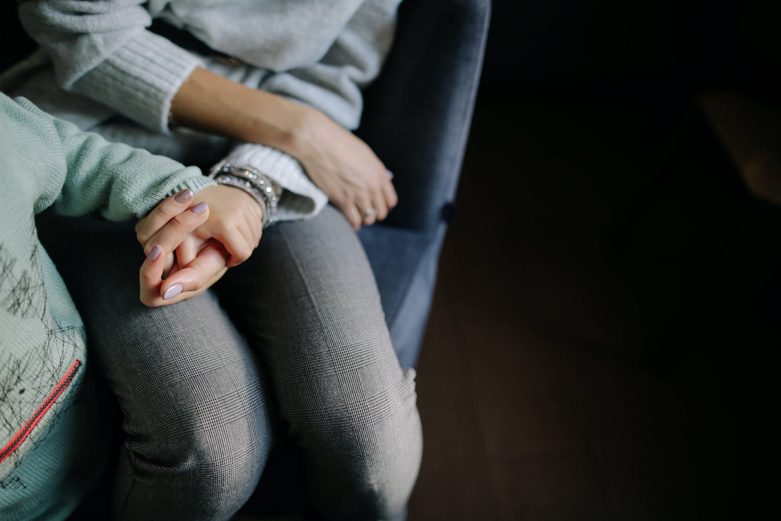 Parent and child holding hands